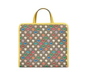Buy Gucci Nylon Fabric Tote Bag, Shopping Bag, Handbag, Kids' Bag Kids' Ebony/Yellow/Candy Color at Sasom – Authentic and Ready to Ship
