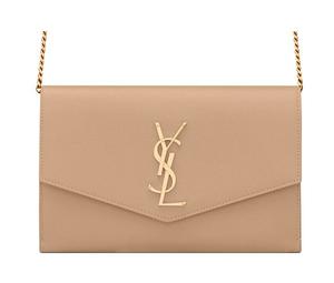 Buy Saint Laurent UPTOWN Cow Leather Envelope Bag Chain Wallet Shoulder Bag Crossbody Bag Mini Women's Dark Beige at Sasom – Authentic and Ready to Ship