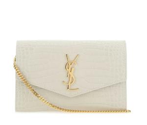 Buy Saint Laurent Leather Envelope Bag Wallet Crossbody Bag Shoulder Bag Women's White at Sasom – Authentic and Ready to Ship
