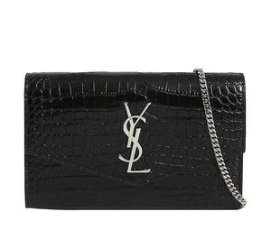 Buy Saint Laurent YSL Luggage Collection Cow Leather Envelope Bag Wallet Crossbody Bag Shoulder Bag Women's Black at Sasom – Authentic and Ready to Ship