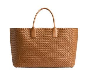 Buy Bottega Veneta CABAT Lambskin Handbag Large Size Women's Brown at Sasom – Authentic and Ready to Ship