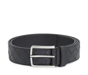 Buy Bottega Veneta Leather Cow Leather Metal Leather Belts Men's Black at Sasom – Authentic and Ready to Ship