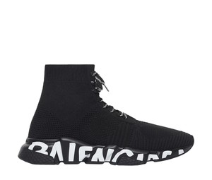 Buy Balenciaga Speed Lace Up Graffiti Recycled Knit Black at Sasom – Authentic and Ready to Ship
