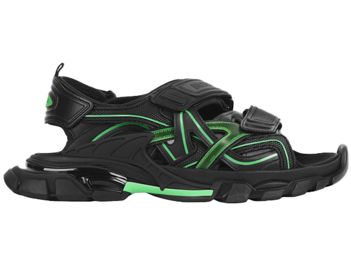 สนีกเกอร์ Balenciaga Track Sandal Black/Fluo Green | SASOM