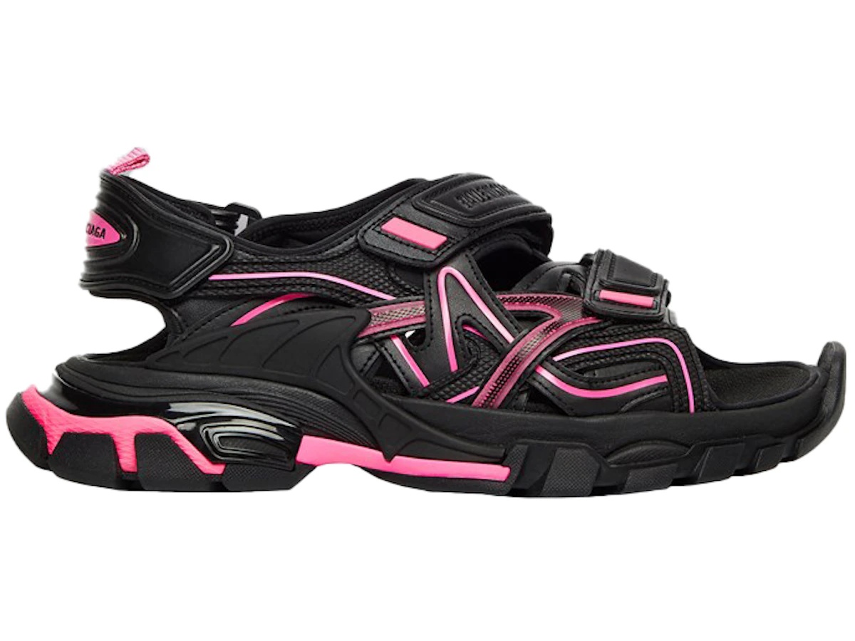 ブラックピンクBALENCIAGATrack Sandal トラックサンダル S