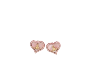 Vivienne Westwood Petra Earrings Gold-Lavender | ของแท้