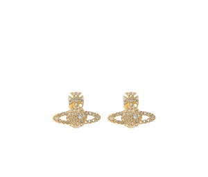 Buy Vivienne Westwood Grace Bas Relief Stud Earrings Gold at Sasom – Authentic and Ready to Ship