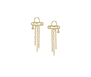 Buy Vivienne Westwood Ginetta Earrings Gold at Sasom – Authentic and Ready to Ship