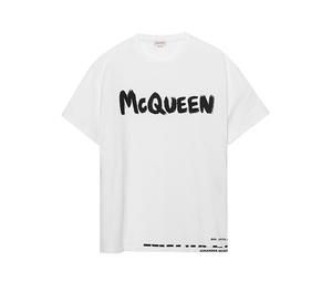 Buy Alexander Mcqueen Black Flower Skull T-Shirt | SASOM