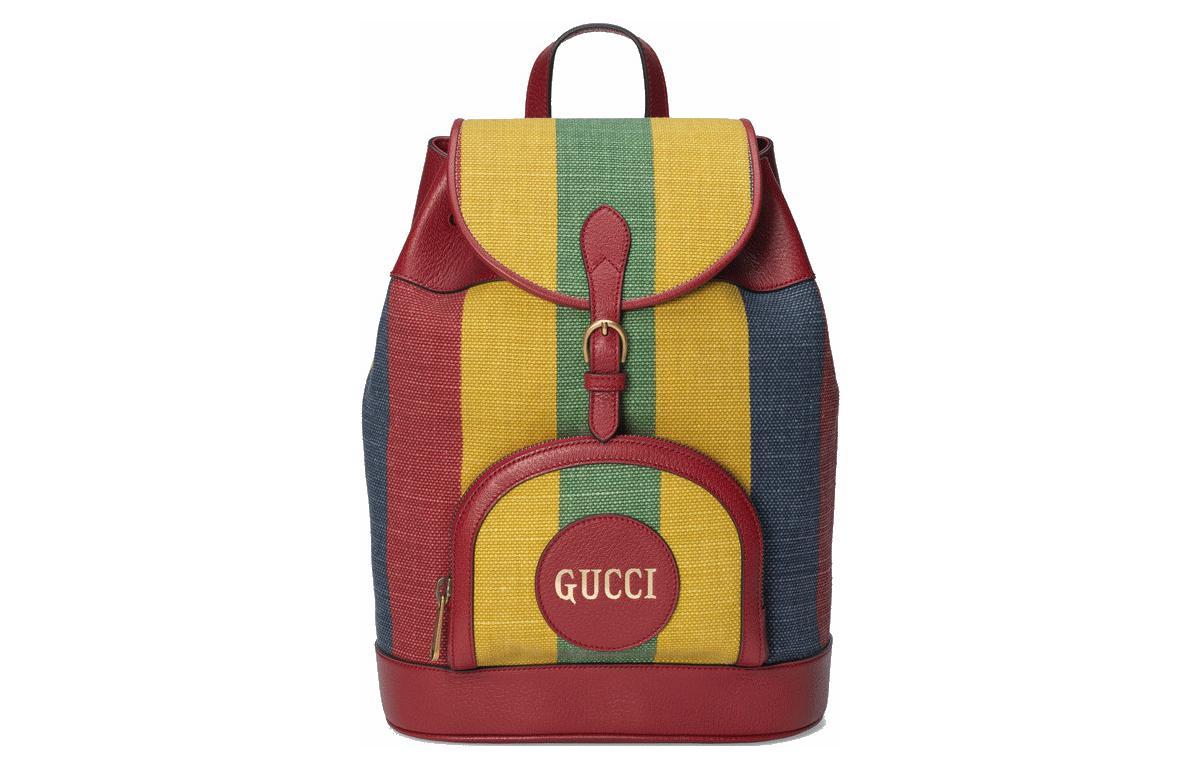 NWT Gucci Striped Canvas Backpack GUCCI Web Stripe Canvas Backpack Black 630918 main image 3