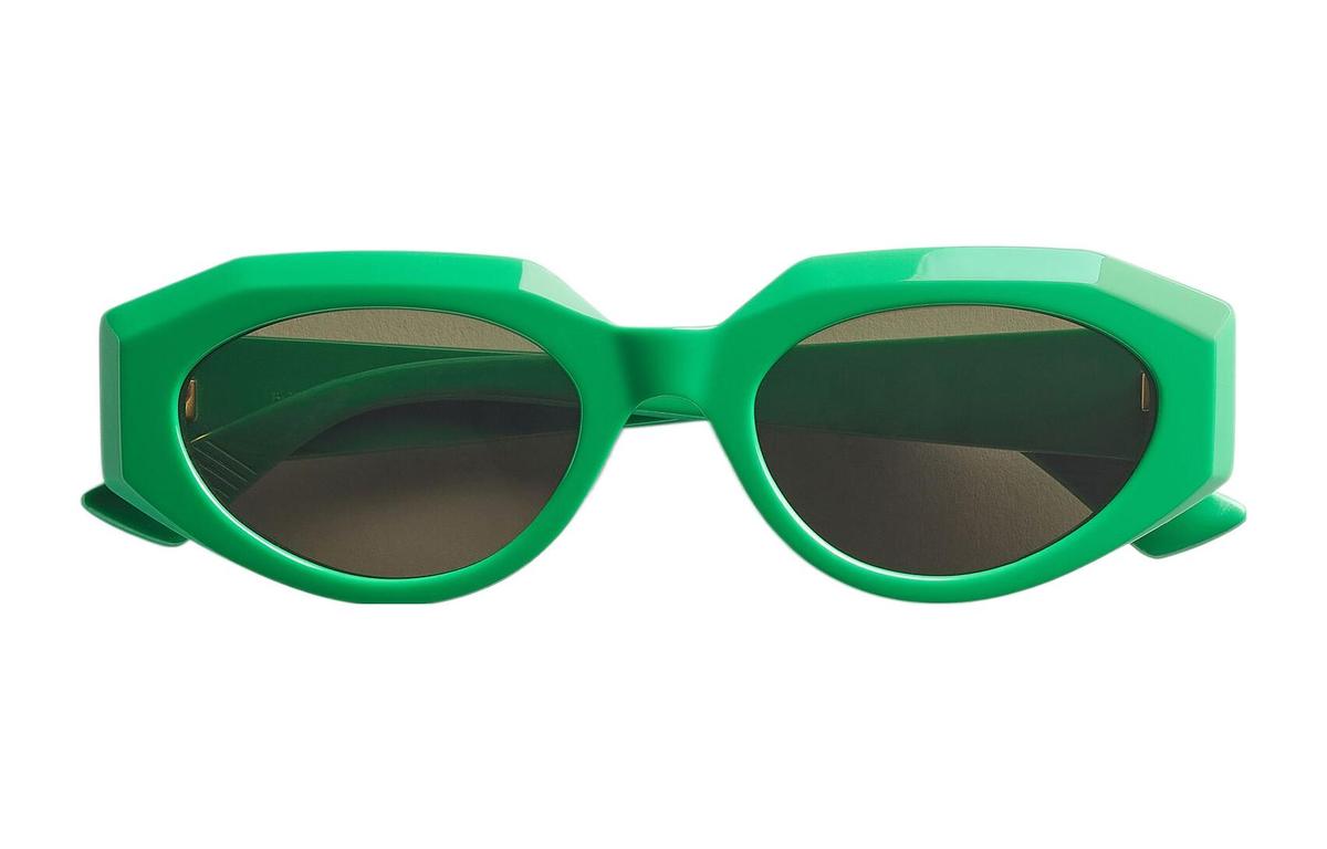 サングラス BOTTEGA VENETA FW22 CAT EYE SUNGLASSES (628583_V23303342) Bottega Veneta Cat Eye Sunglasses - Green - Women