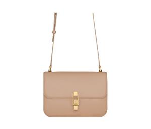 Buy Saint Laurent Le Carre Box Leather Shoulder Bag Crossbody Bag Women's Dark Beige at Sasom – Authentic and Ready to Ship