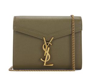 Buy Saint Laurent CASSANDRA Cow Leather/Sheepskin Wallets Shoulder Bag Crossbody Bag Regular Women's Army Green at Sasom – Authentic and Ready to Ship