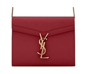 Buy Saint Laurent CASSANDRA Leather Chain Wallet Envelope Crossbody Bag Shoulder Bag Women's Splendid Red at Sasom – Authentic and Ready to Ship