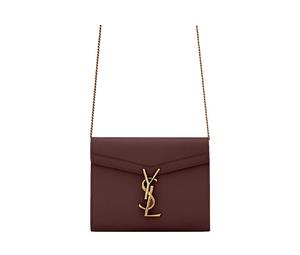 Buy Saint Laurent CASSANDRA Leather Envelope Bag Wallets Shoulder Bag Crossbody Bag Women's Deep Red at Sasom – Authentic and Ready to Ship