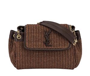 Buy Saint Laurent Nolita Woven Raffia With Leather Chain Bag Crossbody Bag Shoulder Bag Small Size Women's Brown at Sasom – Authentic and Ready to Ship
