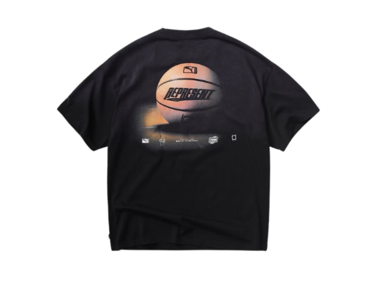 Represent Represent x Puma Graphic T-Shirt Black - view 2
