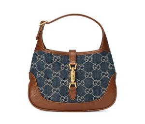 Buy Gucci Jackie 1961 Canvas With Leather Trim Canvas Bag Crescent Shoulder Bag Shoulder Bag Women's Gray Blue Multicolor at Sasom – Authentic and Ready to Ship