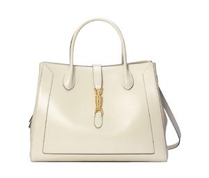 Buy Gucci Jackie 1961 Leather Tote Handbags Shoulder Bags Large Size Unisex White at Sasom – Authentic and Ready to Ship