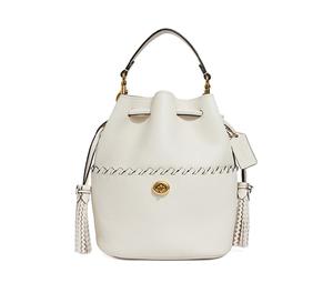 Buy Coach Leather Bucket Bag Handbag Shoulder Bag Women's White at Sasom – Authentic and Ready to Ship