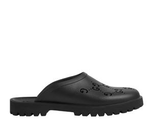 Buy Gucci Men's Slip-On Sandal Black GG Rubber at Sasom – Authentic and Ready to Ship