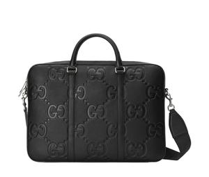 Buy Gucci Leather Briefcase Portable Crossbody Bag Shoulder Bag Large Size Men's Black at Sasom – Authentic and Ready to Ship