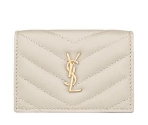 Buy Saint Laurent CASSANDRA Lambskin Wallet Small Size Women's White at Sasom – Authentic and Ready to Ship