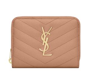 Buy Saint Laurent CASSANDRA Calfskin Card Holder Wallet Women's Vintage Peach at Sasom – Authentic and Ready to Ship