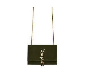 Buy Saint Laurent KATE Velvet With Leather Fringe Bag, Shoulder Bag, Crossbody Bag Small Size Women's Dark Khaki at Sasom – Authentic and Ready to Ship