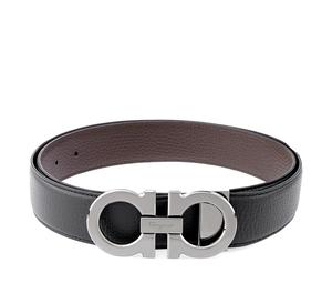 Buy FERRAGAMO Cow Leather Leather Belts Men's Black Width  3.5cm at Sasom – Authentic and Ready to Ship
