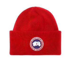 Buy Canada Goose Arctic Logo Patch Knitted Beanie at Sasom – Authentic and Ready to Ship