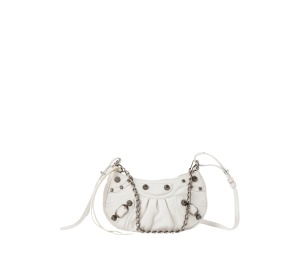 Buy Balenciaga Le Cagole Mini Leather Shoulder Bag White at Sasom – Authentic and Ready to Ship
