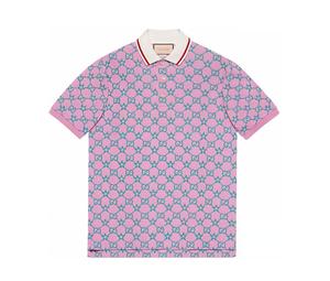SASOM apparel Gucci FW22 Polo Shirt Men's Pink Check the latest