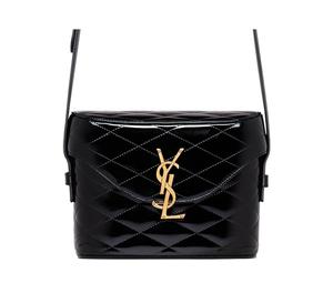 Buy Saint Laurent June Quilting Patent Leather Calfskin Shoulder Bag Crossbody Bag Women's Black at Sasom – Authentic and Ready to Ship
