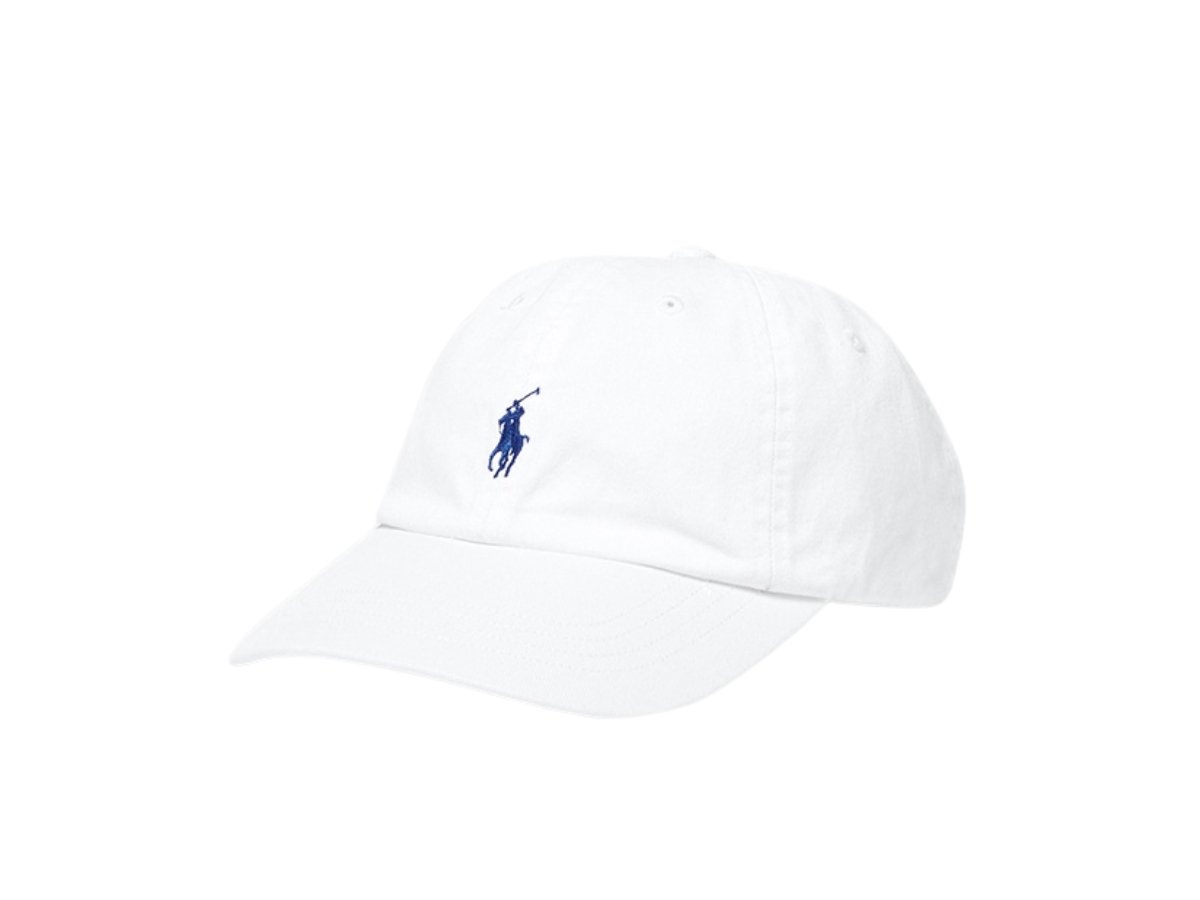 Buy Polo Ralph Lauren The Iconic Cotton Chino Ball Cap White at Sasom – Authentic and Ready to Ship