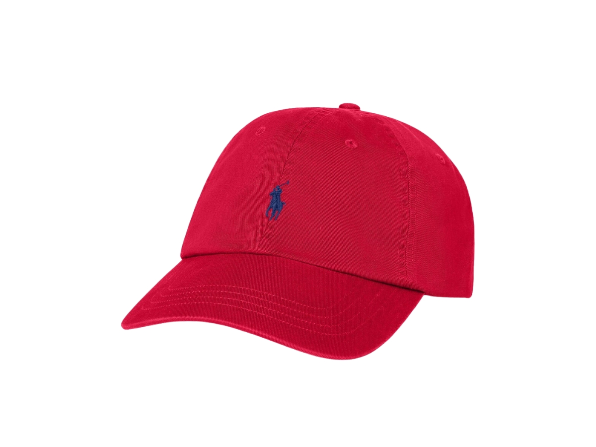 Buy Polo Ralph Lauren The Iconic Cotton Chino Ball Cap Red at Sasom – Authentic and Ready to Ship