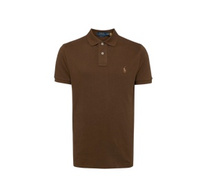 Buy Polo Ralph Lauren Pima Cotton Polo Shirt Classic Fit T-shir Brown at Sasom – Authentic and Ready to Ship