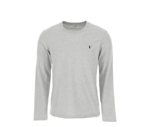 Buy Polo Ralph Lauren Logo Embroidered Crewneck Sweater Grey at Sasom – Authentic and Ready to Ship