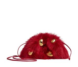 Buy Bottega Veneta POUCH Cloud Bag Sheepskin Combo Shearling One Shoulder Crossbody Clutches Mini Women's Apple Candy Red at Sasom – Authentic and Ready to Ship