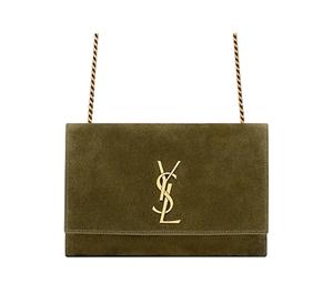 Buy Saint Laurent KATE Suede Crossbody Bag Shoulder Bag Women's Dark Olive Green at Sasom – Authentic and Ready to Ship