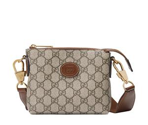Buy Gucci GG Canvas With Leather Trim Shoulder Bag Crossbody Bag Men's Beige/Brown at Sasom – Authentic and Ready to Ship