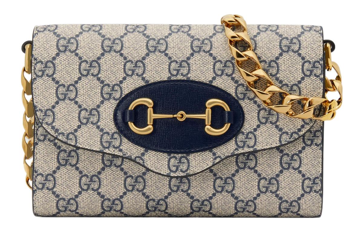 SASOM กระเป๋า Gucci Horsebit 1955 Canvas With Leather Finish