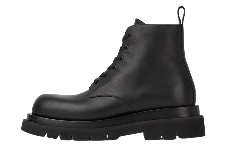 Bottega Veneta Lug Ankle Boots Men's Black