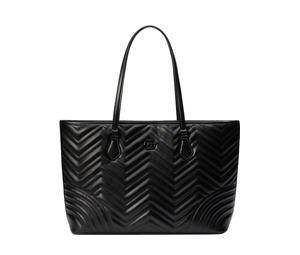 Buy Gucci GG Marmont Leather Tote Bag Shopping Bag Handbag Large Size Women's Black at Sasom – Authentic and Ready to Ship