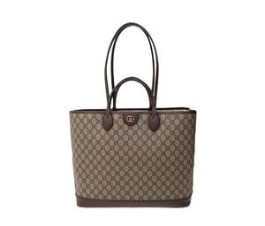 Buy Gucci Ophidia Canvas With Leather Tote Bag Shopping Bag Handbag Large Size Women's Beige/Ebony at Sasom – Authentic and Ready to Ship