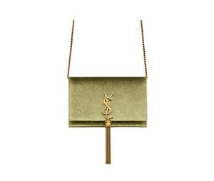 Buy Saint Laurent KATE Velvet Crossbody Bag Shoulder Bag Chain Wallet Regular Women's Light Olive at Sasom – Authentic and Ready to Ship