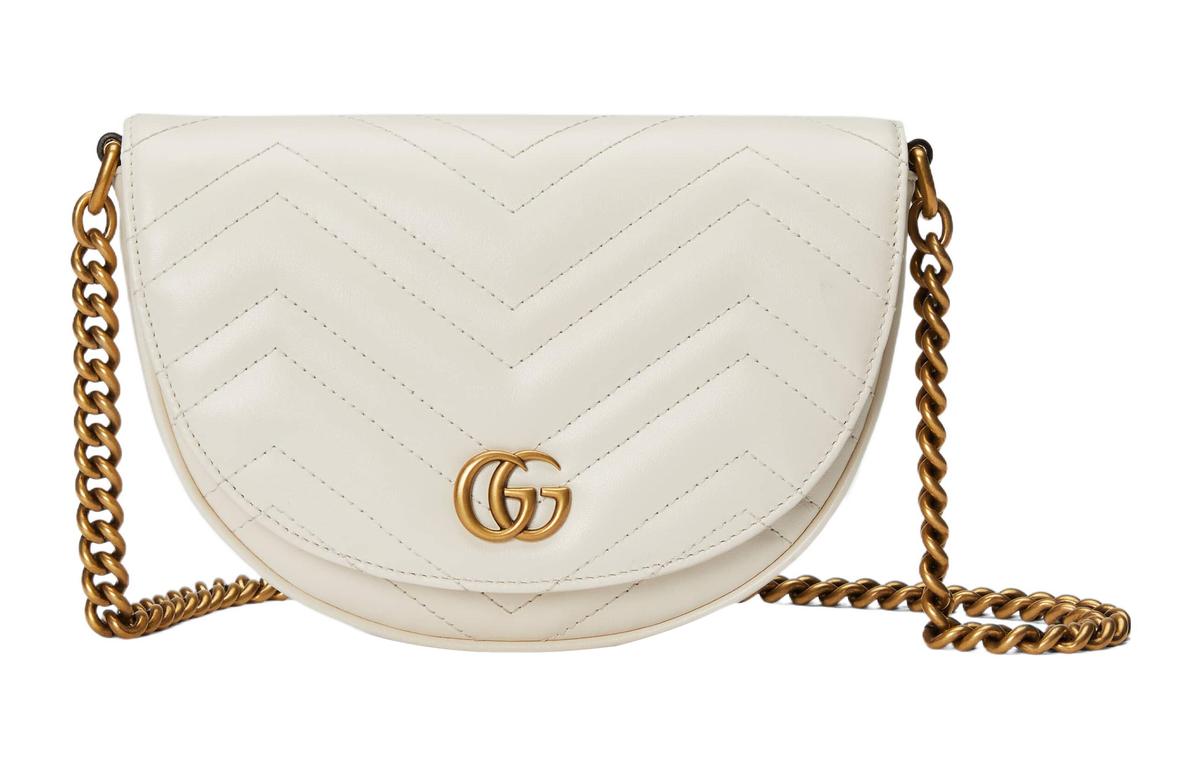 SASOM bags Gucci Marmont Leather Shoulder Bag Crossbody Bag Mini