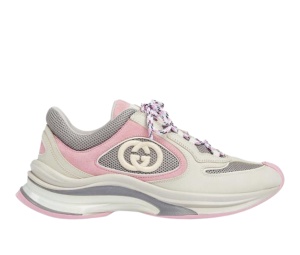 Buy Gucci Run Sneaker Ivory Pink Grey (Women's) at Sasom – Authentic and Ready to Ship