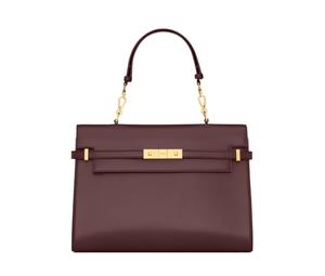 Buy Saint Laurent MANHATTAN Calfskin Handbag Women's Crimson Pearl Red at Sasom – Authentic and Ready to Ship