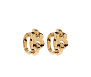 Buy Balenciaga Brass Earrings With Logo Gold at Sasom – Authentic and Ready to Ship